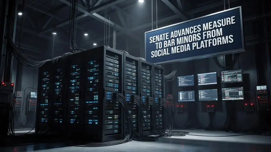 Senate Advances Measure to Bar Minors From Social Media Platforms