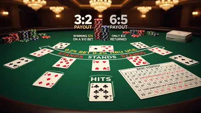 Comprehensive Blackjack Rules Guide: Payout Rules, Insurance, and Dealer Stands on 17 with Basic Strategy